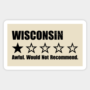Wisconsin One Star Review Magnet